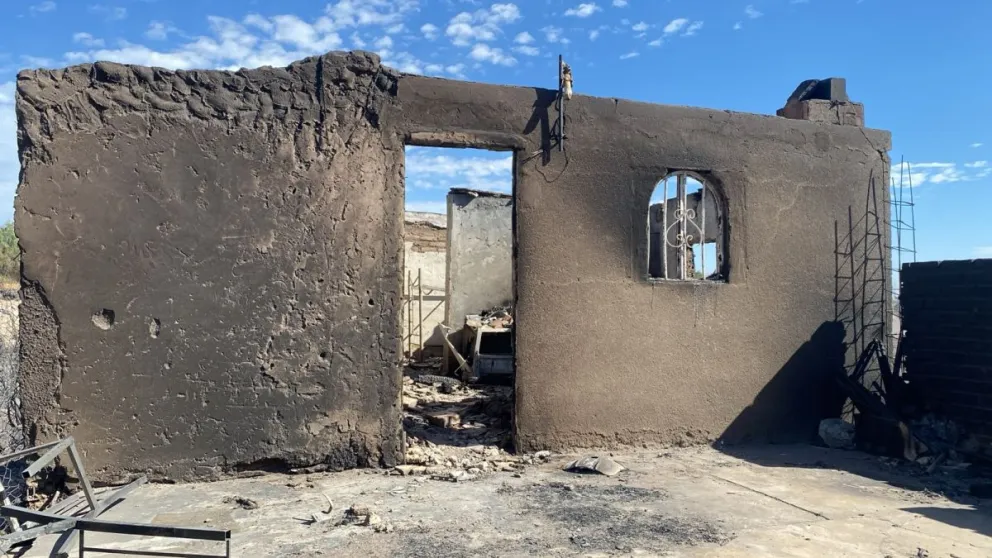 La casa en la que vivía Ismael junto a su hermana y tres sobrinos quedó destruida. 