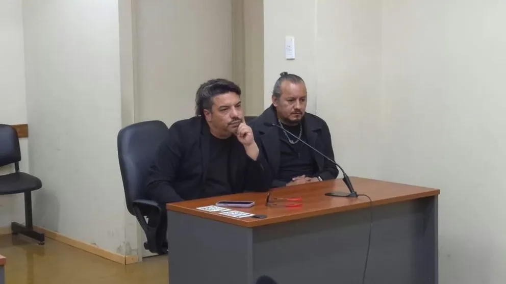 El abogado Leonardo Miranda y el enfermero Jorge Caballero. Foto gentileza