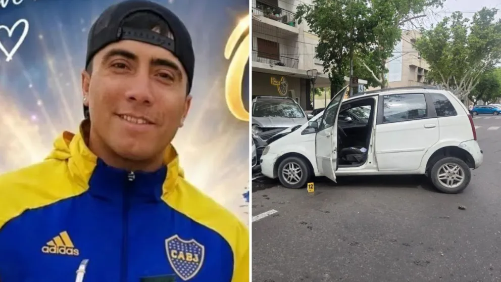 Lucas Muñoz guiaba su Fiat Idea y salió despedido tras el impacto con una camioneta.