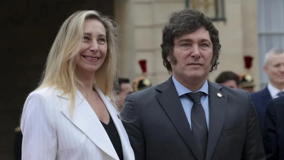 Javier Milei y su hermana, Karina.