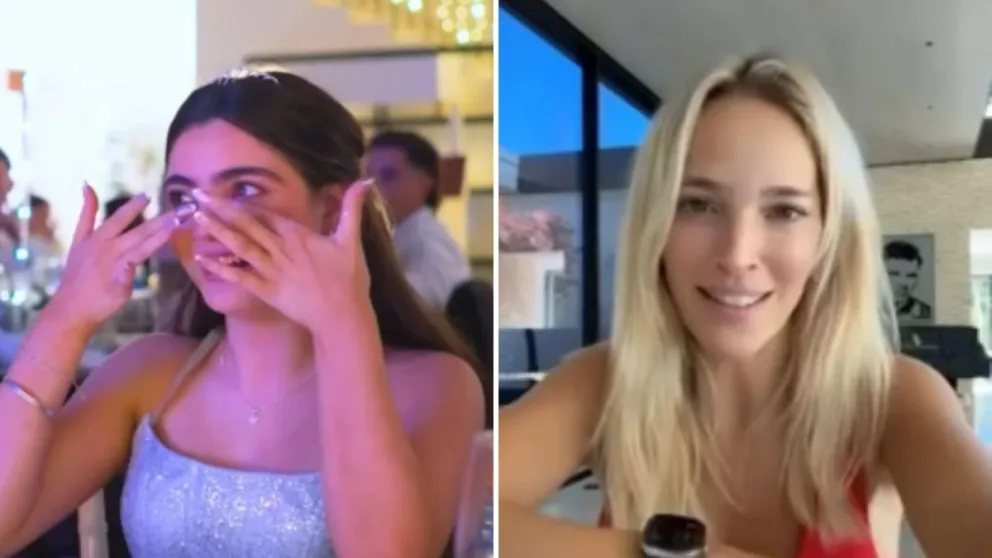 Máxima se emocionó al ver el video que le envió por su cumpleaños de 15 la actriz, Luisana Lopilato.
