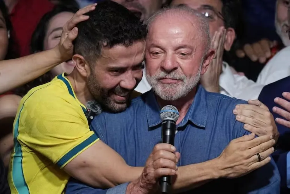 Lula, tras el triunfo. 