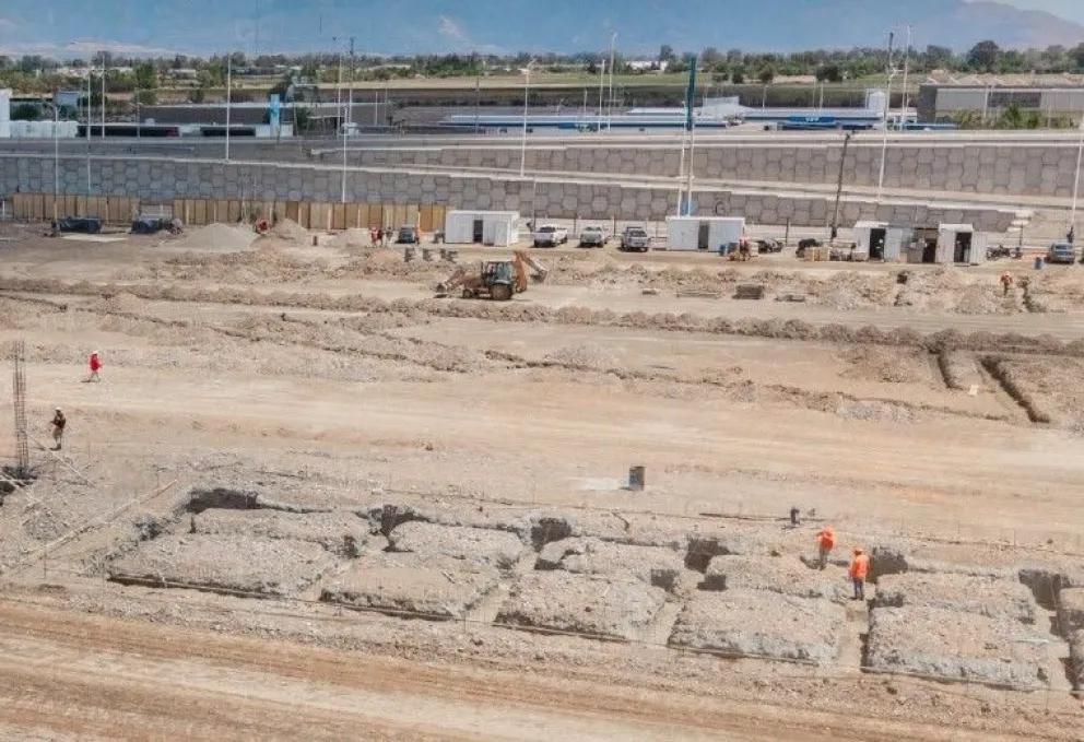Así se encuentra la zona donde estará el nuevo estadio de hockey sobre césped en Pocito.