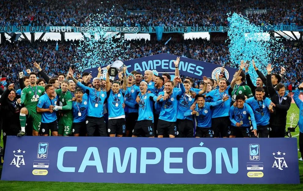 Belgrano es el actual campeón del fútbol argentino.